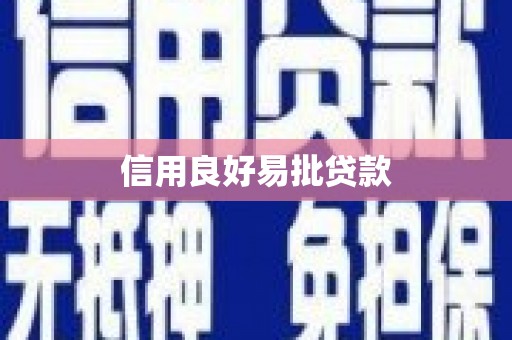 宝坻信用良好易批贷款
