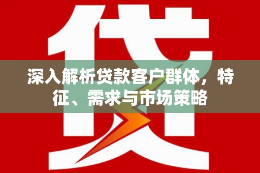 宝坻深入解析贷款客户群体，特征、需求与市场策略