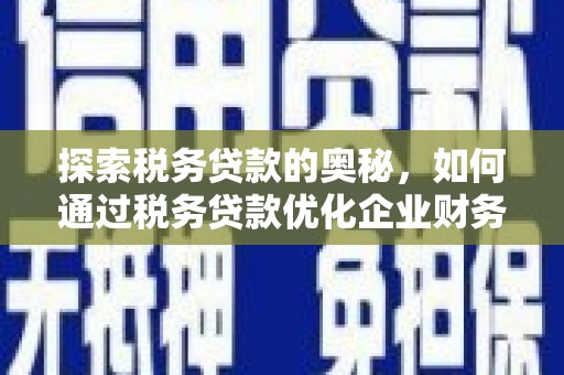 宝坻探索税务贷款的奥秘，如何通过税务贷款优化企业财务