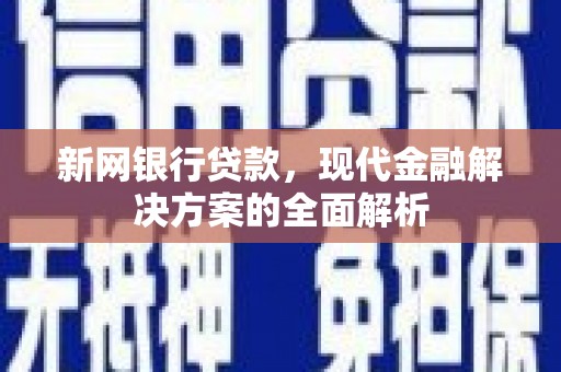 宝坻新网银行贷款，现代金融解决方案的全面解析