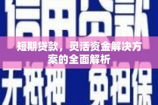 宝坻短期贷款，灵活资金解决方案的全面解析