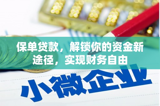 宝坻保单贷款，解锁你的资金新途径，实现财务自由