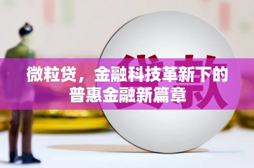 宝坻微粒贷，金融科技革新下的普惠金融新篇章