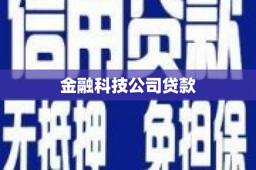 宝坻金融科技公司贷款